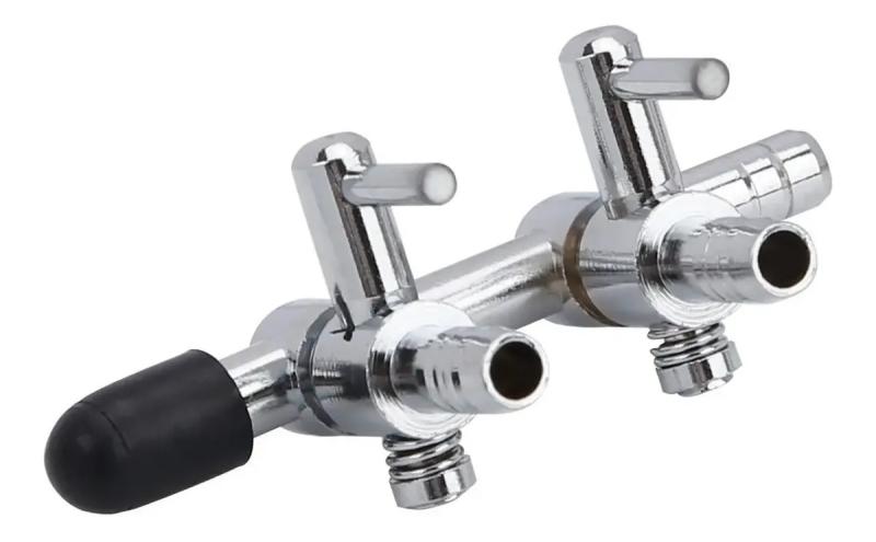 Distribuidor Valvula Metalica Regulador 2 Vias Boyu Acuario