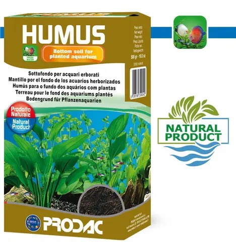 Sustrato Natural Plantado Humus 500gr Prodac Acuario Plantas