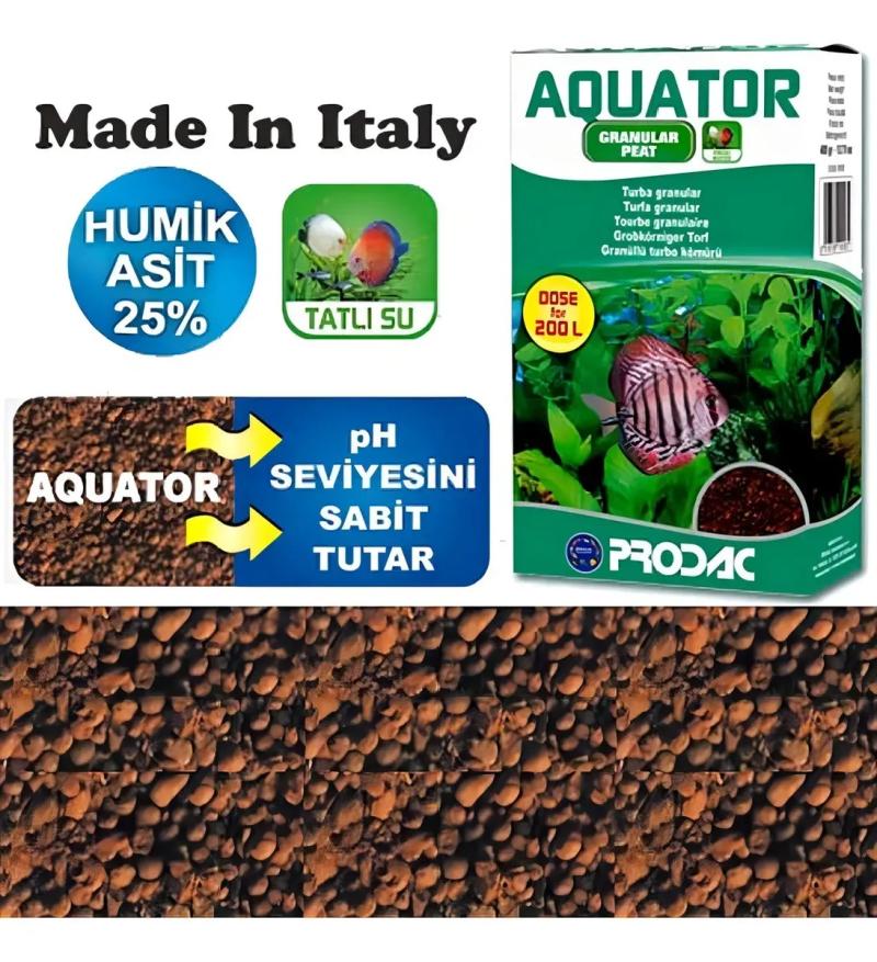 Filtracion Turba Granular Aquator 400gr Prodac Acuario