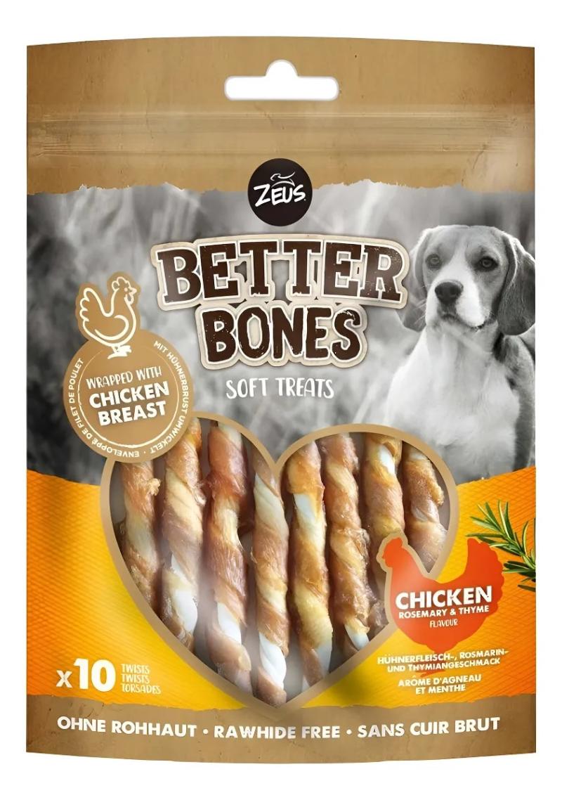 Snack Perro Saludable Palitos Better Bones Zeus Pack X3u Pollo