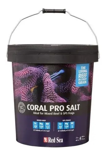 Sal Marina Coral Pro Salt Red Sea 22kg Acuario Pecera Peces