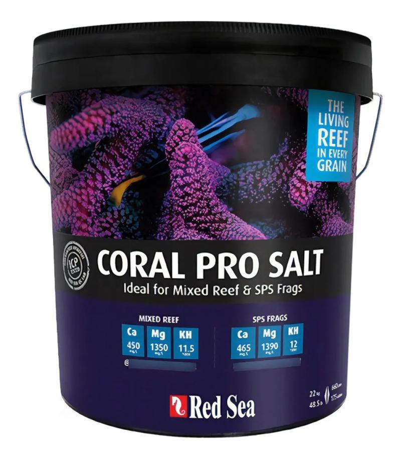 Sal Marina Coral Pro Salt Red Sea 22kg Acuario Pecera Peces