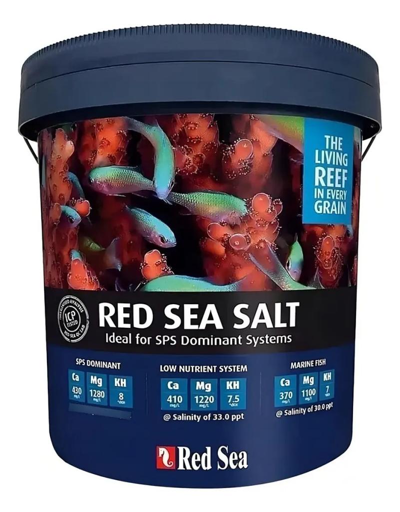 Sal Marina Red Sea Salt 22kg Rinde 660lt Acuario Pecera Pez