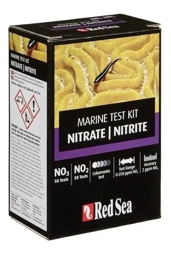 Test Kit De Nitratos No3 No2 160 Test Red Sea Acuario Pecera