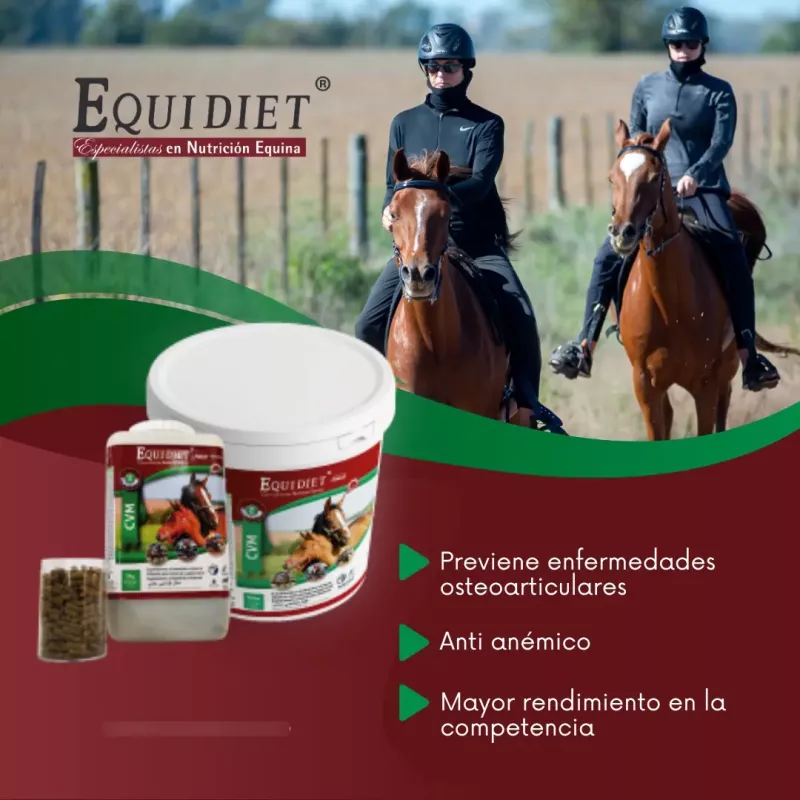 Vitaminas Minerales Probioticos Caballos Equidiet Cvm 3 Kg