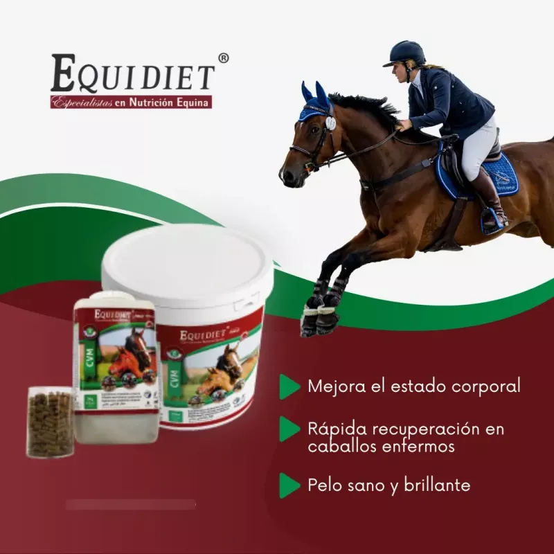 Vitaminas Minerales Probioticos Caballos Equidiet Cvm 3 Kg