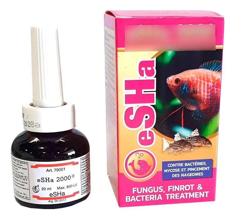 Tratamiento Ampliospectro Esha 2000 20ml Acuario Pecera