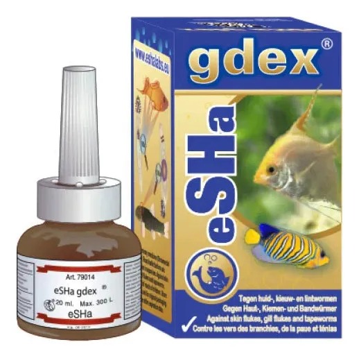 Tratamiento De Parásitos Monogenea Gdex 20ml Esha Acuario