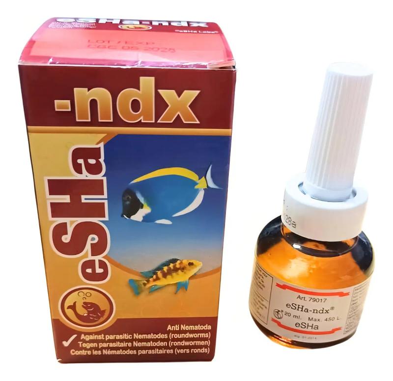 Tratamiento De Parasitos Nematodos Ndx 20ml Esha Acuario