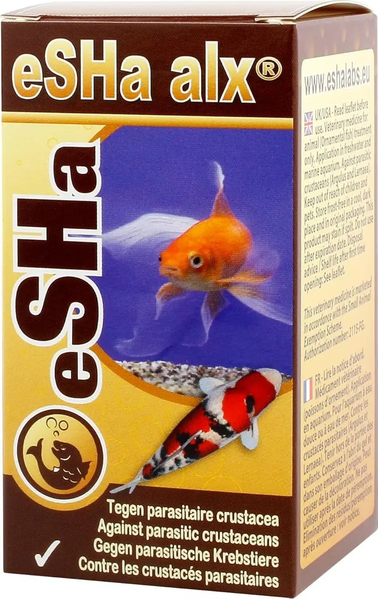 Tratamiento De Parasitos Crustáceos Alx 20ml Esha Acuario