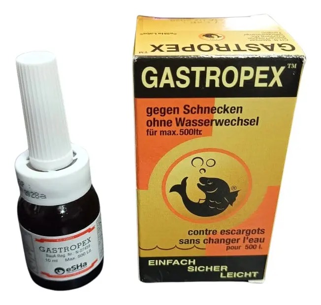 Tratamiento Anticaracoles Gastropex 10ml Esha Acuario Pecera