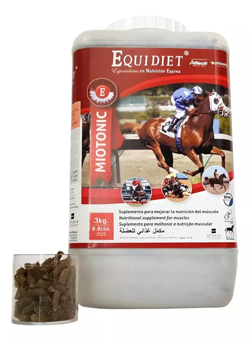 Suplemento Muscular Para Caballos, Equidiet Miotonic 3kg