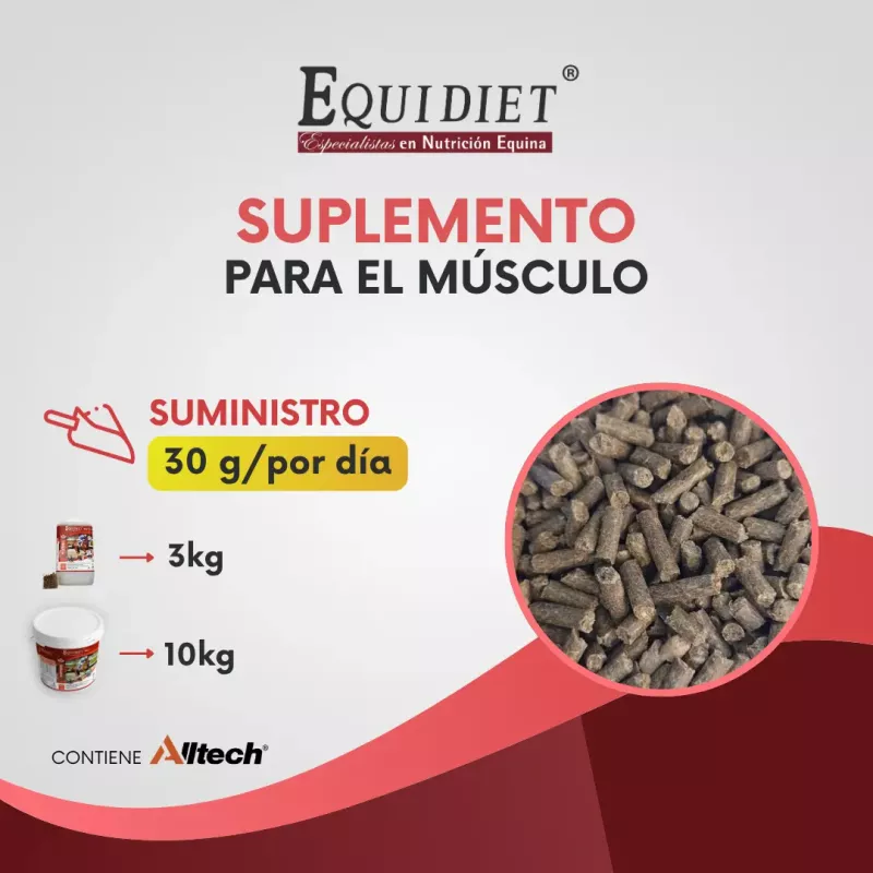 Suplemento Muscular Para Caballos, Equidiet Miotonic 3kg