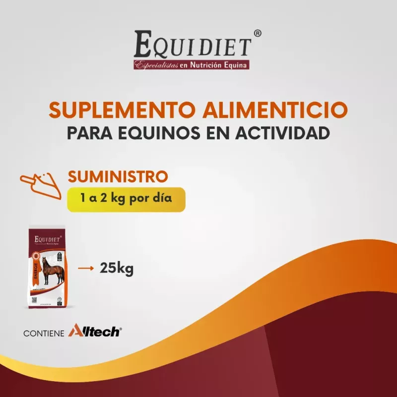 Suplemento Para Pre-training, Caballos Equidiet Energie 25kg
