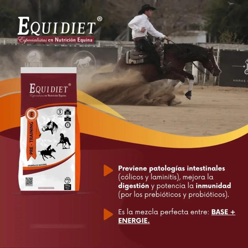 Suplemento Para Pre-training, Caballos Equidiet Energie 25kg