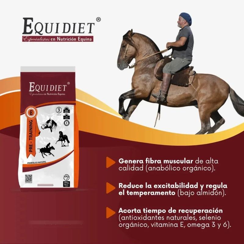 Suplemento Para Pre-training, Caballos Equidiet Energie 25kg