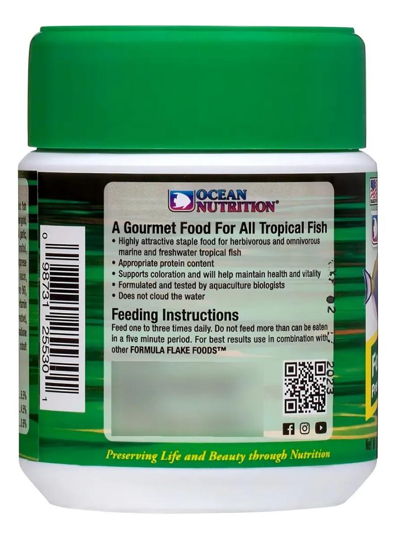 Alimento Para Peces Formula Two Flakes 34gr Ocean Nutrition