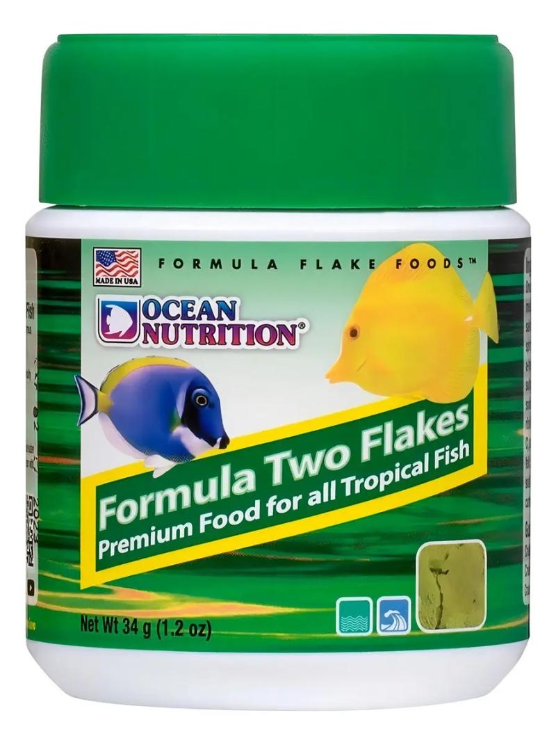 Alimento Para Peces Formula Two Flakes 34gr Ocean Nutrition