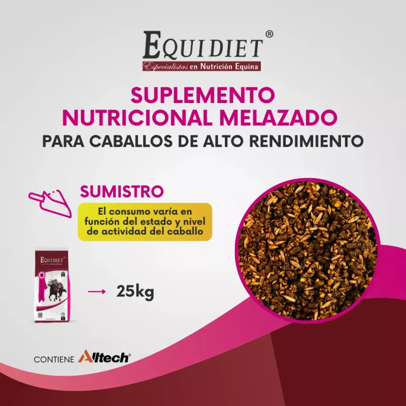 Suplemento Energético Caballos, Equidiet Sweet Extra Fort
