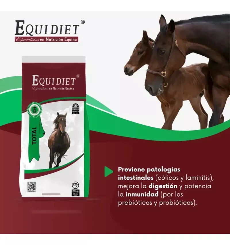 Suplemento Nutricional Integral, Equidiet Total 25kg