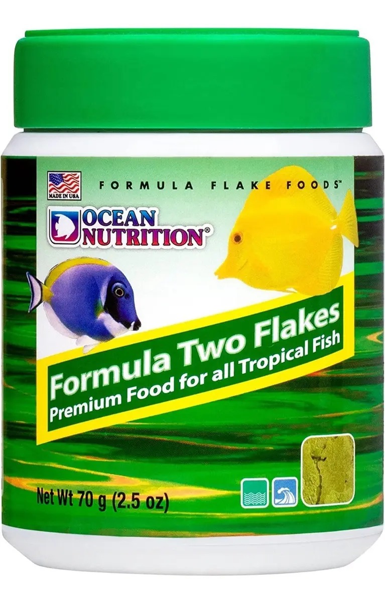Alimento Para Peces Formula Two Flakes 70gr Ocean Nutrition