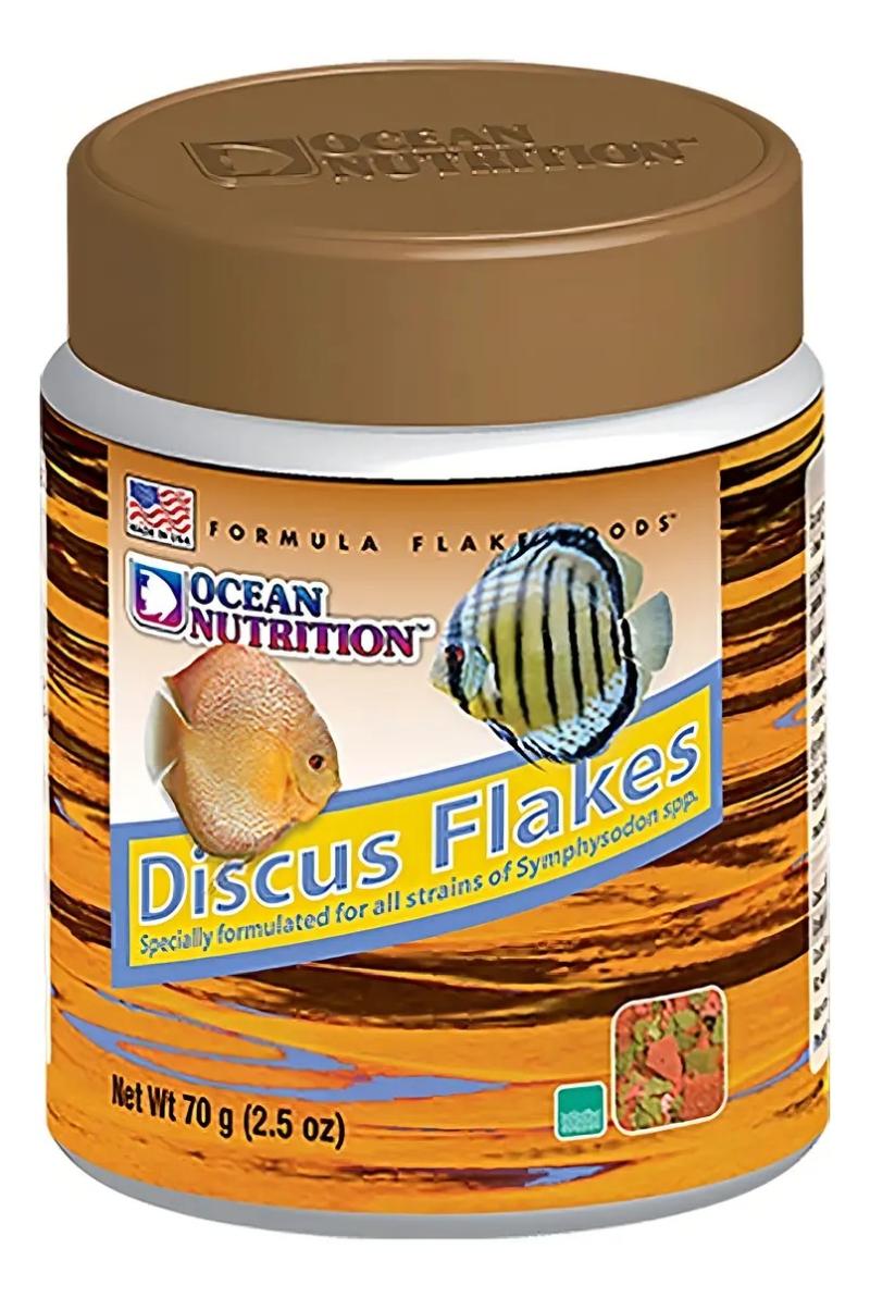 Alimento Peces Discus Flakes 70gr Ocean Nutrition Acuario