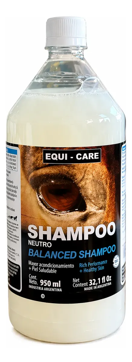 Shampoo Neutro Para Mascotas Y Equinos Equi Care 950 Ml