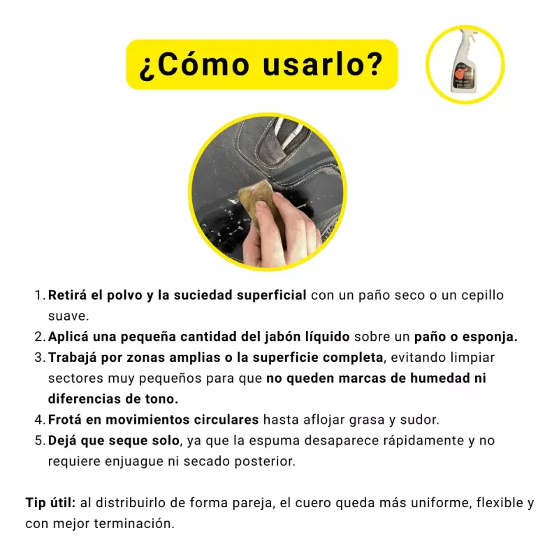 Limpiador Cuero Jabón Líquido Equi-care 470 Ml