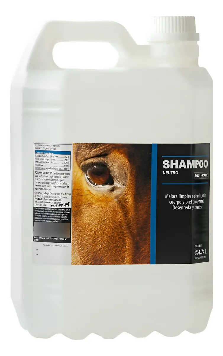 Shampoo Neutro Para Caballos Equi Care 4,85 L