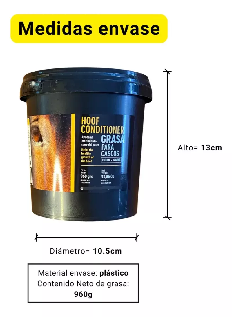 Equi Care Grasa Para Cascos De Caballos Hoof Conditioner 960g