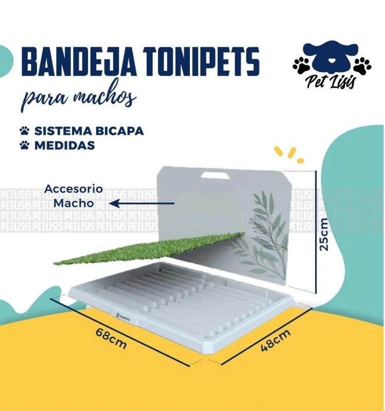 Bandeja Sanitaria Grande Tonipets C/acc Perros Mascotas
