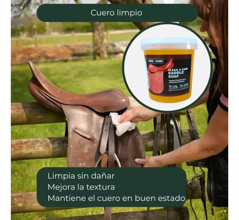 Equi Care Saddle Soap 1,2 Kg Jabón Glicerina Para Monturas