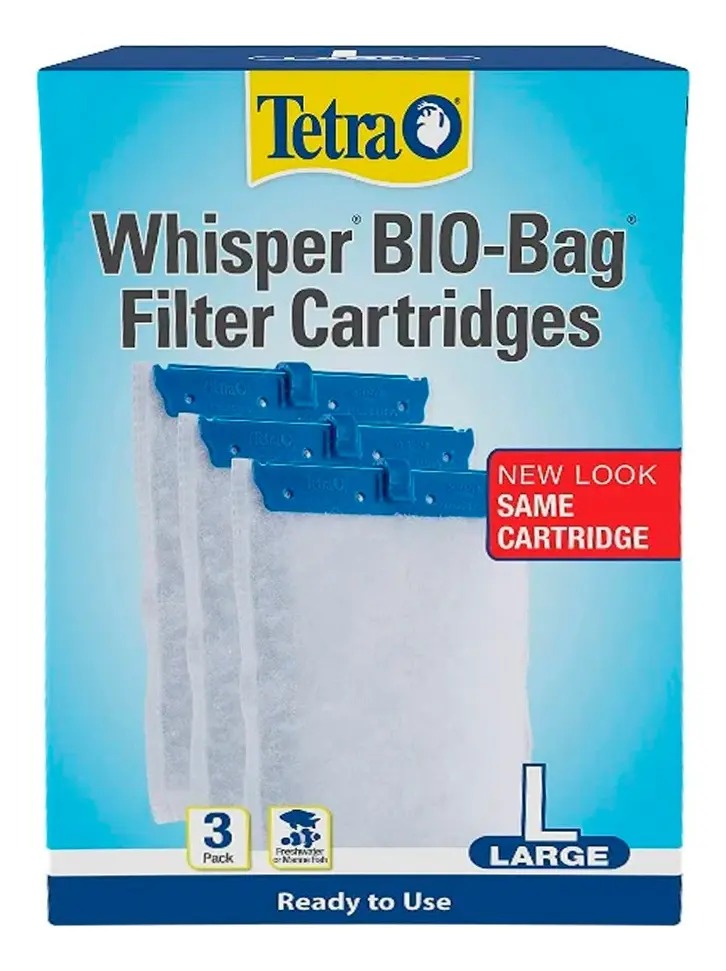 Cartucho Filtro Whisper Bio Bag X3u 20/40lt L Tetra Acuario