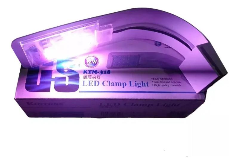 Luz Led Iluminador Ktm-318 12w 3 Tonos Kintons Acuario Peces