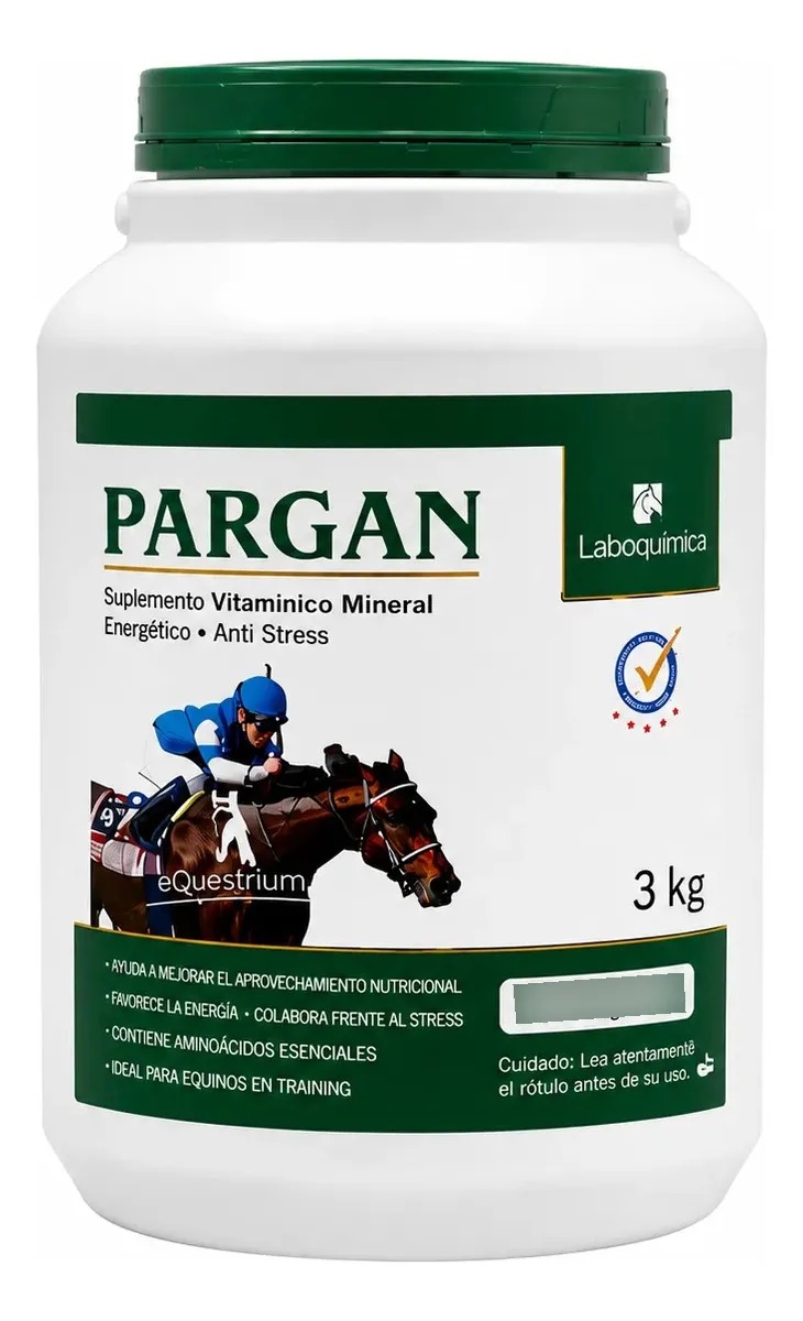 Suplemento Vitaminico Pargan Training 3kg Equino Laboquimica