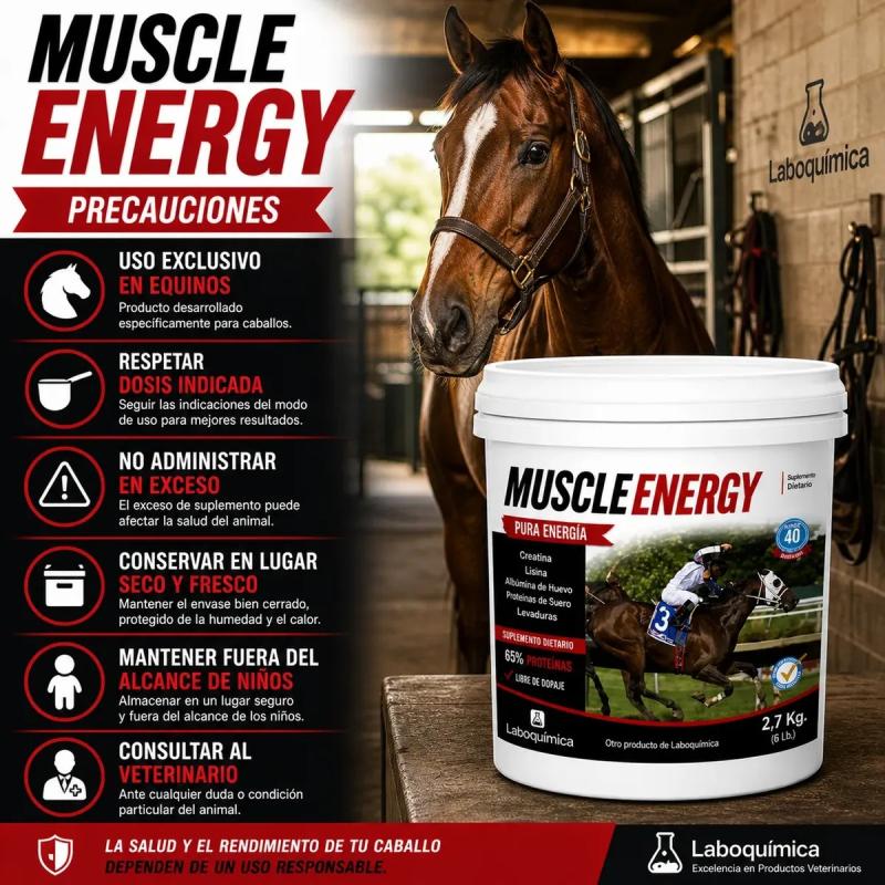 Suplemento Proteina Muscle Energy 2.7kg Laboquimica Equinos