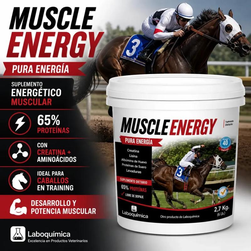 Suplemento Proteina Muscle Energy 2.7kg Laboquimica Equinos