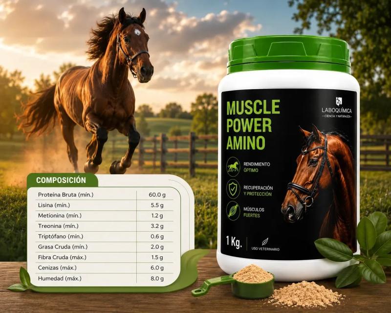 Suplemento Aminoácidos Muscle Power 1kg Laboquimica Equinos