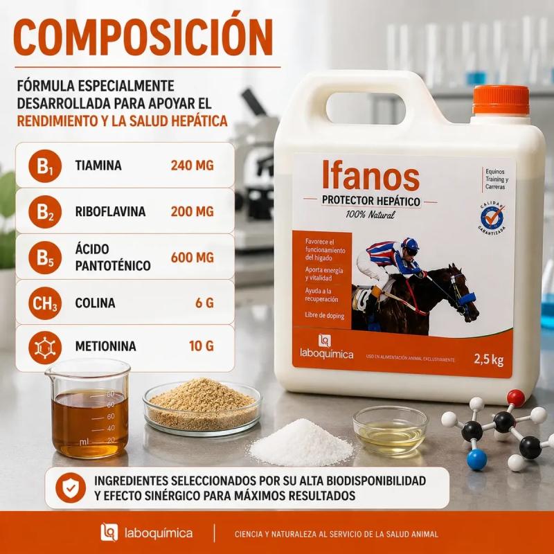Suplemento Hepatico Ifanos 2.5kg Laboquimica Equinos Caballo
