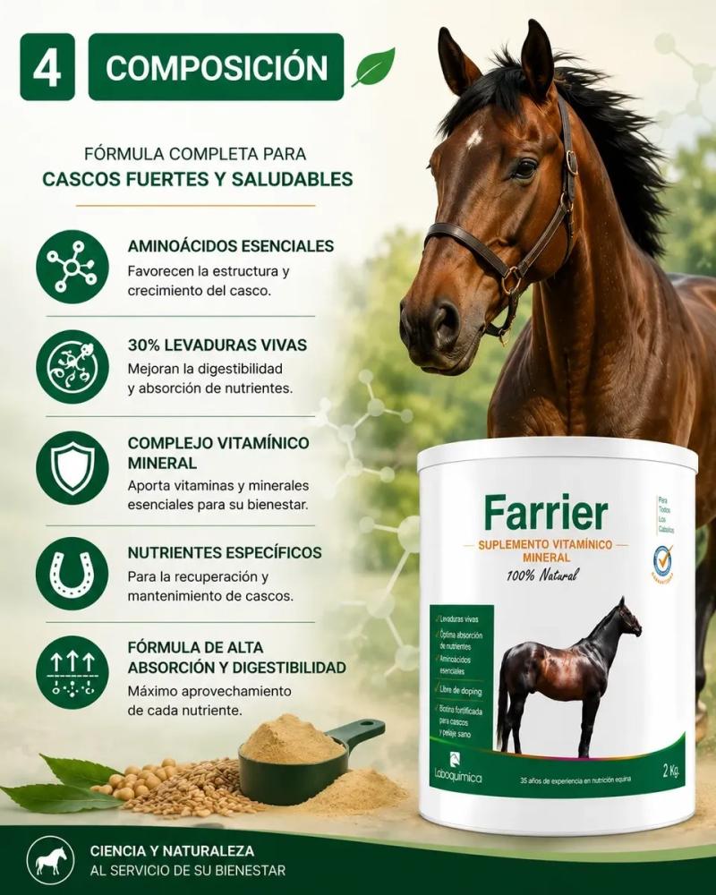 Suplemento Para Cascos/pelaje Farrier 2kg Laboquimica Equino