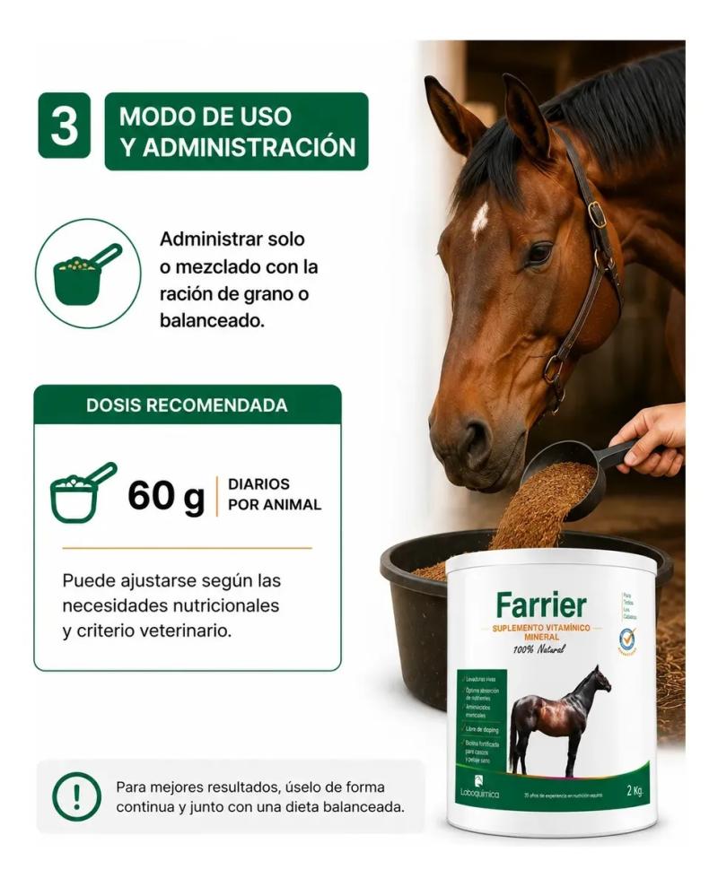 Suplemento Para Cascos/pelaje Farrier 2kg Laboquimica Equino