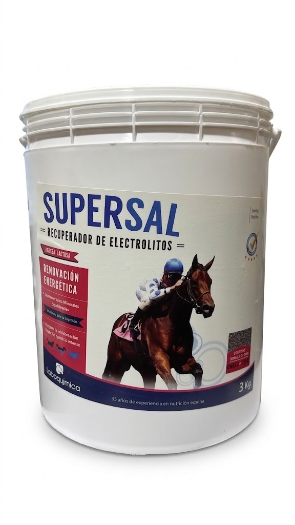 Suplemento Electrolitos Super Sal 3kg Laboquimica Equinos