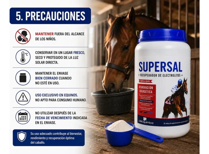 Suplemento Electrolitos Super Sal 3kg Laboquimica Equinos