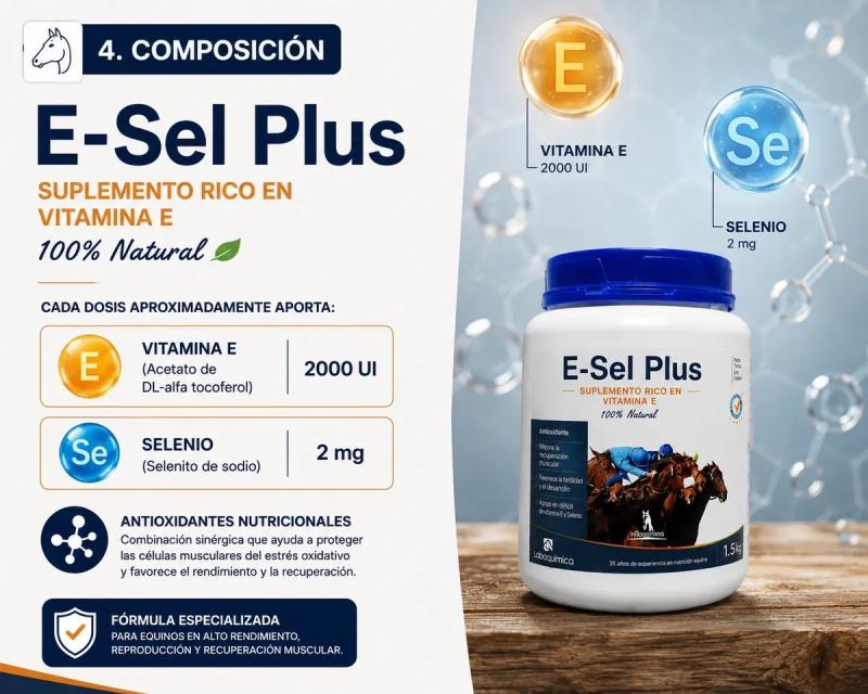 Suplemento Nutricional Muscular E-sel Plus 1,5kg Laboquimica