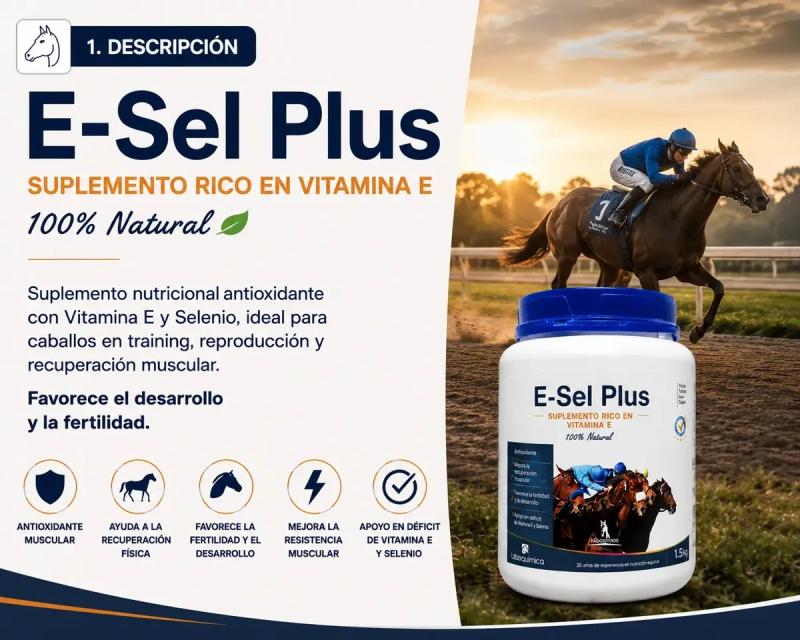 Suplemento Nutricional Muscular E-sel Plus 1,5kg Laboquimica