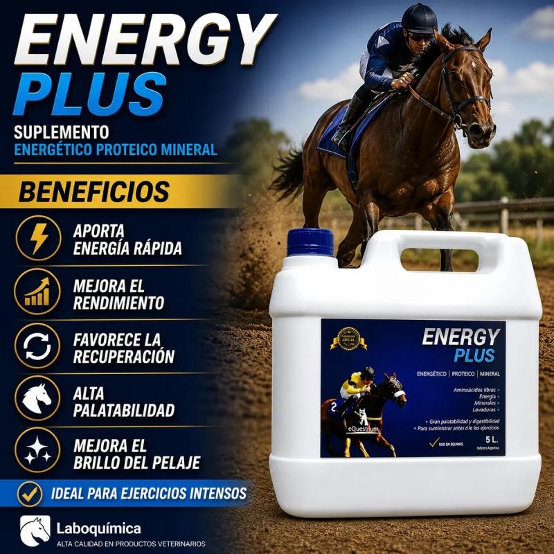 Suplemento Proteico Energy Plus 5lt Laboquimica Equinos