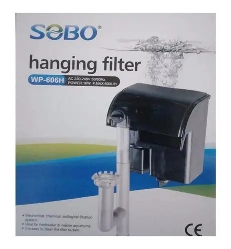 Filtro Externo Cascada Wp 606h 500l/h 10w Sobo Acuario Peces
