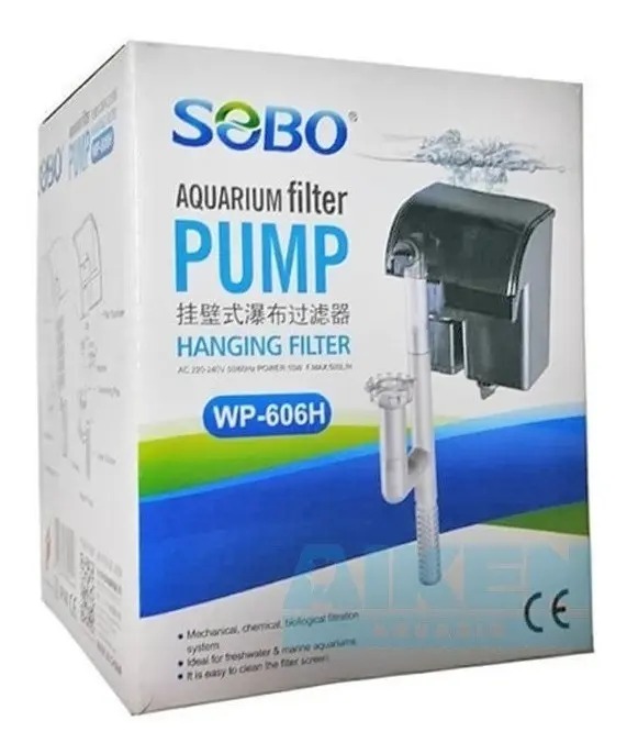 Filtro Externo Cascada Wp 606h 500l/h 10w Sobo Acuario Peces