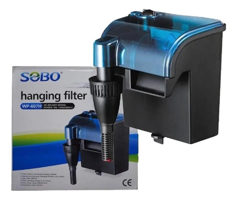 Filtro Externo Cascada Wp-607h 600l/h 12w Sobo Acuario Peces