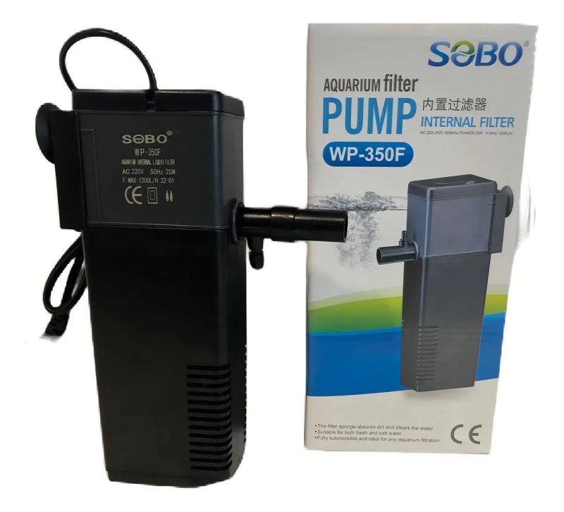 Filtro Interno Mecanico Wp-350f 1200 L/h 25w Sobo Acuario